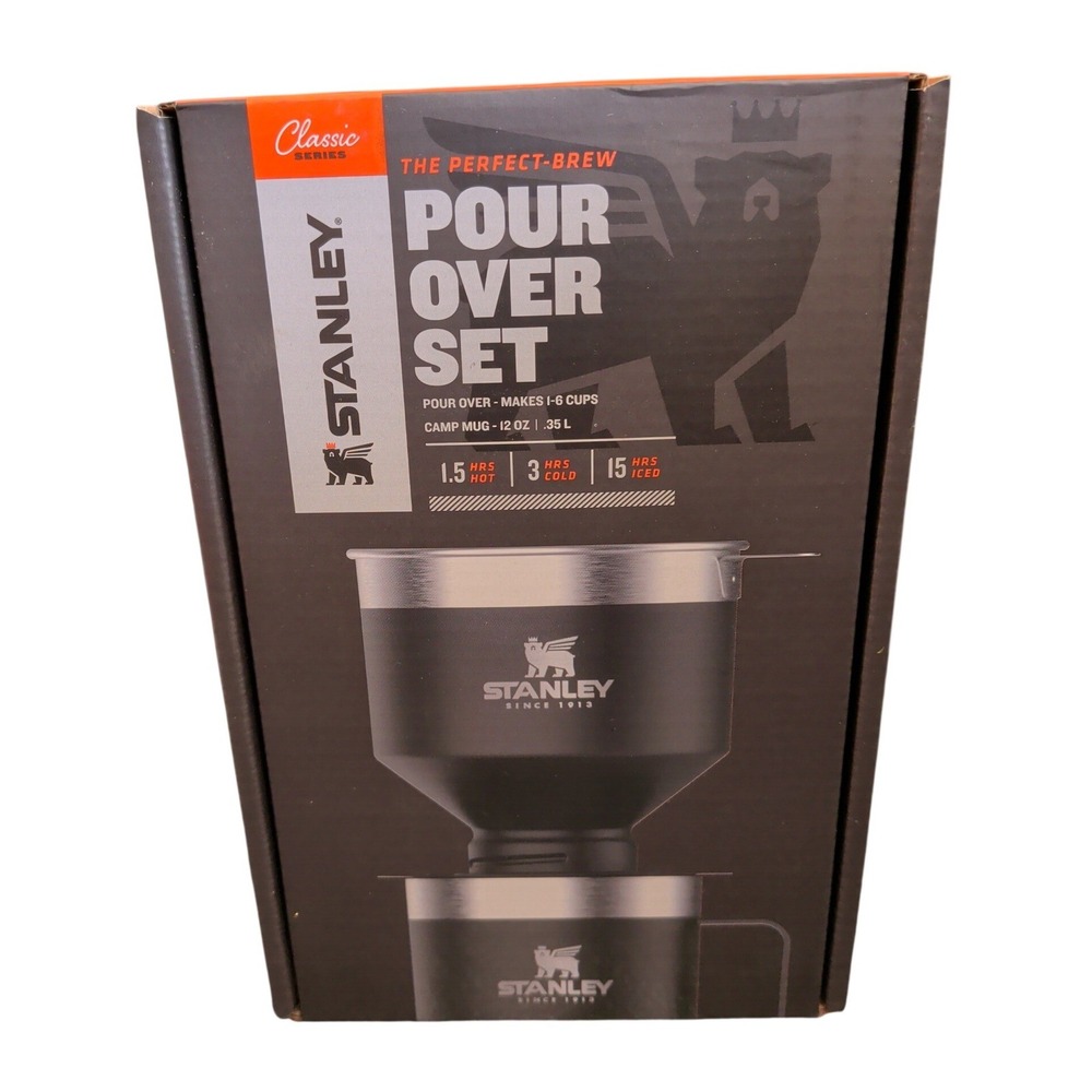 Stanley Classic Series The Perfect-Brew Pour Over Set 12oz Camp Mug Matte Black